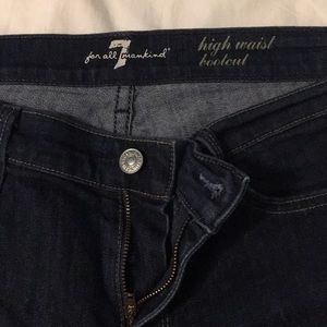 7 for All Mankind dark blue high waist bootcut 31